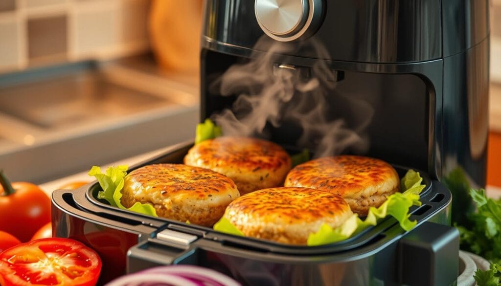 Air Fryer Turkey Burger Cooking Air Fryer Turkey Burger Cooking