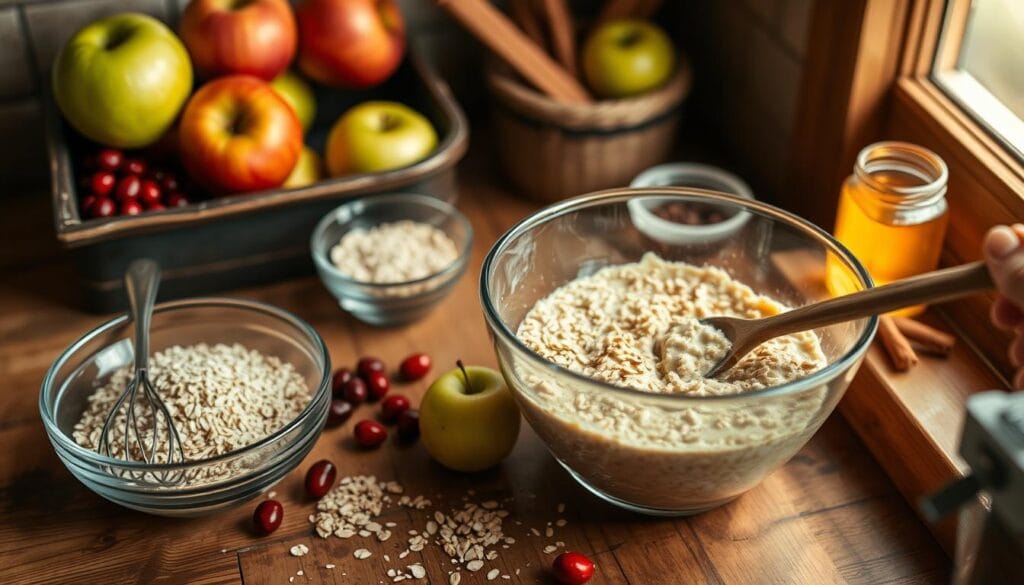 Apple Cranberry Baked Oats Preparation Apple Cranberry Baked Oats Preparation