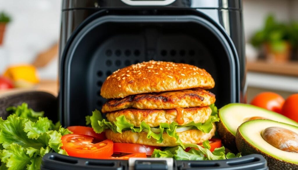 Healthy Turkey Burger in Air Fryer Healthy Turkey Burger in Air Fryer