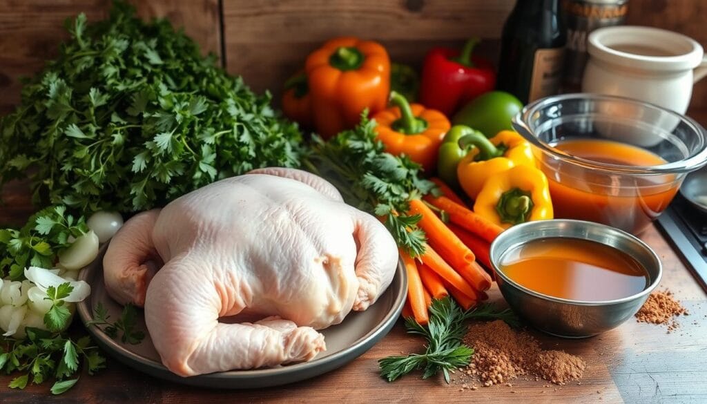 Fresh Ingredients for Galena Chicken Fresh Ingredients for Galena Chicken