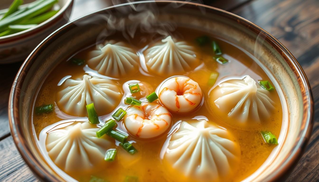 Shrimp Dumpling Soup